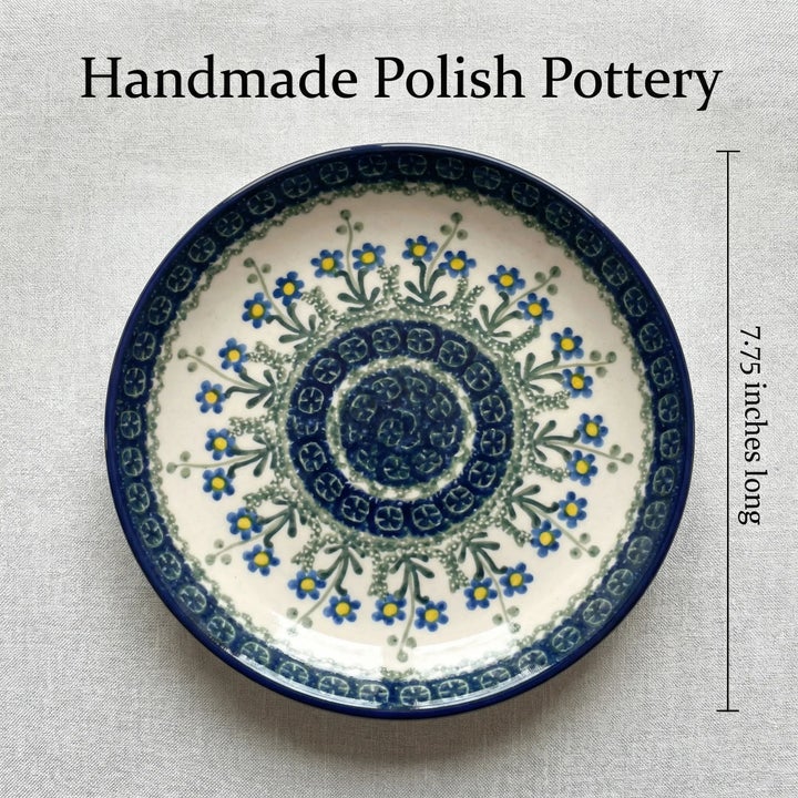 Ceramika Artystyczna Blue Posy Dining Plates & Bowls — Polish Pottery