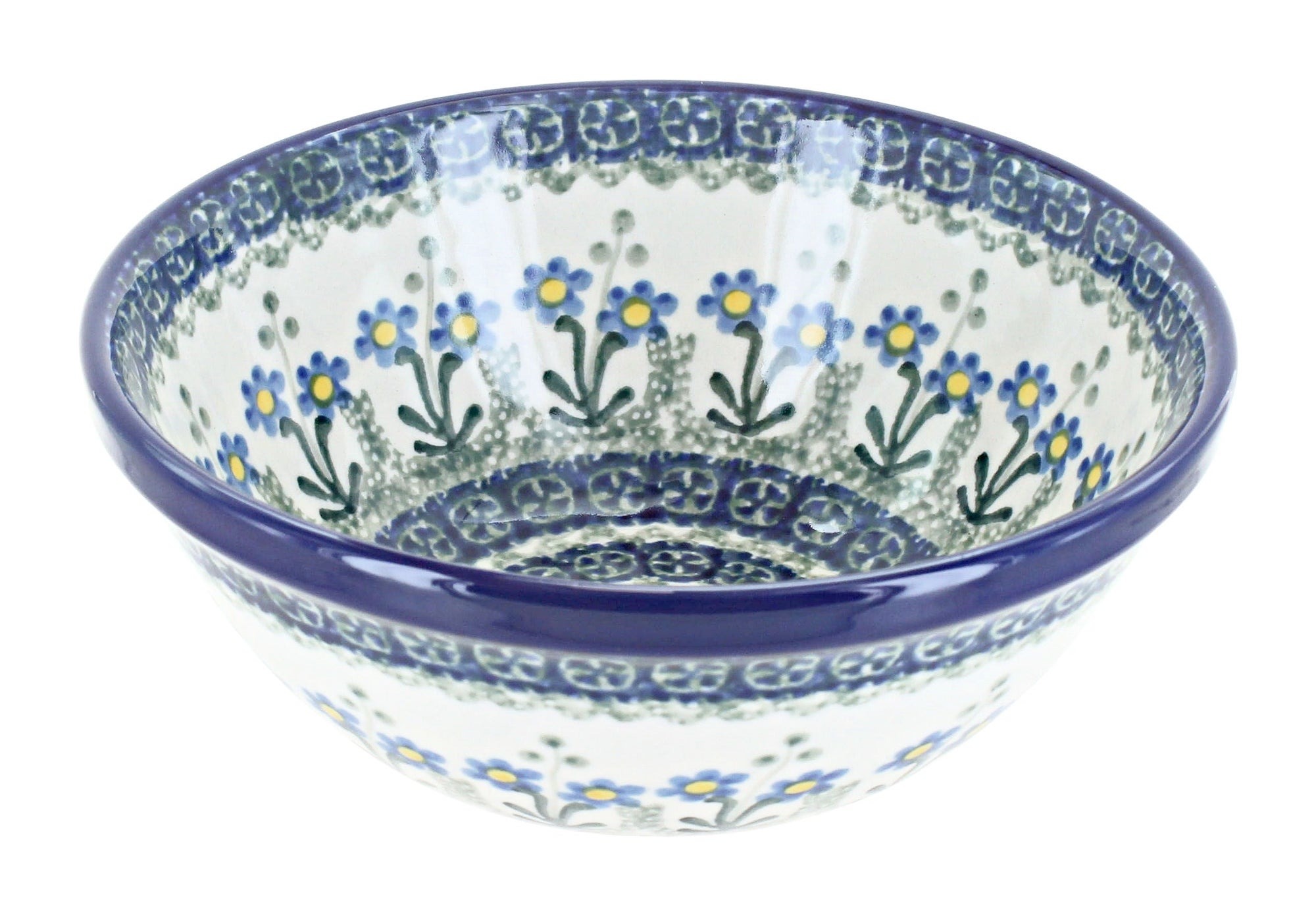 Ceramika Artystyczna Blue Posy Dining Plates & Bowls — Polish Pottery