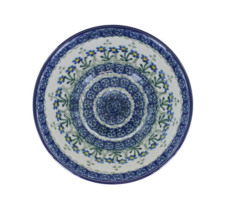 Detail image of Ceramika Artystyczna Blue Posy Dining Plates & Bowls — Polish Pottery