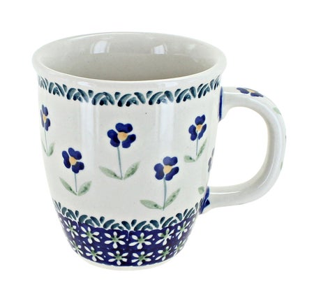 Manufaktura Blue Daisy Mug — Polish Pottery