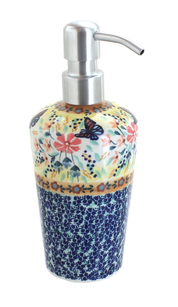 Manufaktura Blue Butterfly Bathroom Accessories — Polish Pottery