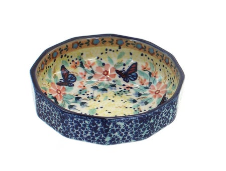 Manufaktura Blue Butterfly Petite Bowl/Dish — Polish Pottery