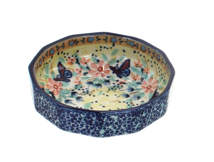 Manufaktura Blue Butterfly Petite Bowl/Dish — Polish Pottery