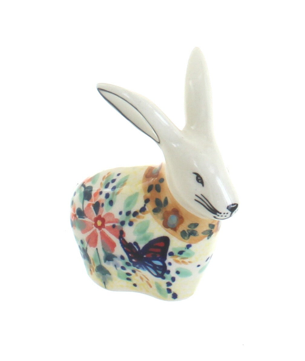 Manufaktura Blue Butterfly Figurine — Polish Pottery