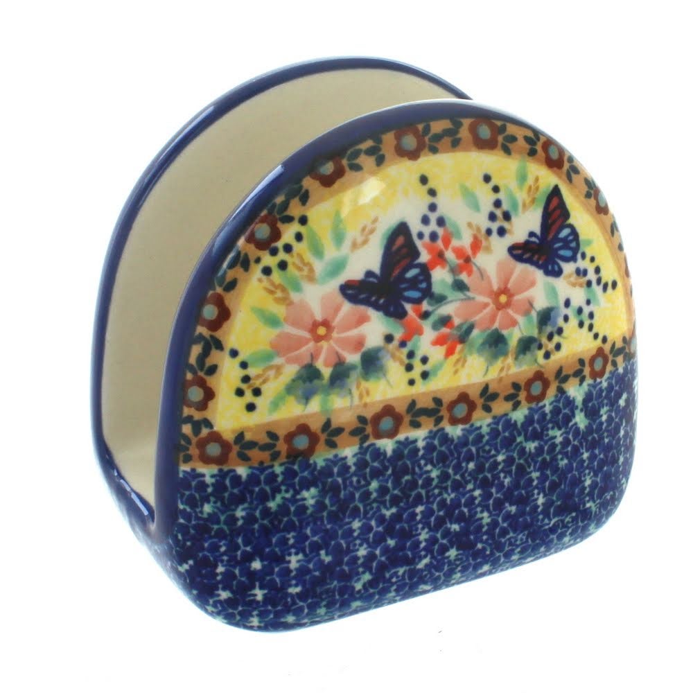 Manufaktura Blue Butterfly Dining Accessories — Polish Pottery