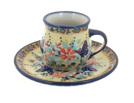 Manufaktura Blue Butterfly Coffee & Tea Accessories — Polish Pottery