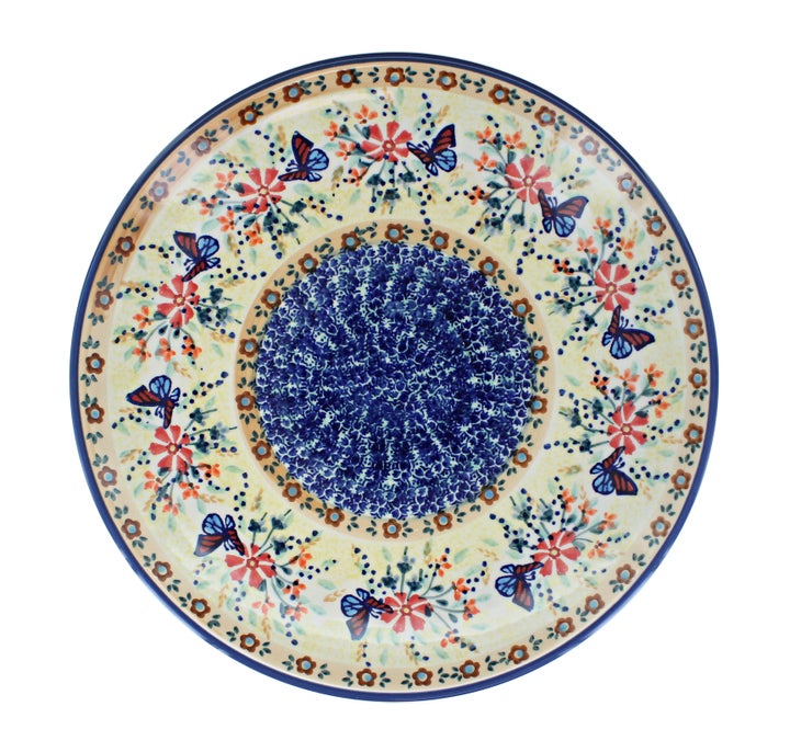 Manufaktura Blue Butterfly Dining Plates & Bowls — Polish Pottery