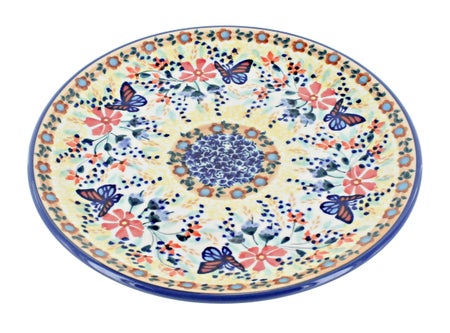 Manufaktura Blue Butterfly Dining Plates & Bowls — Polish Pottery