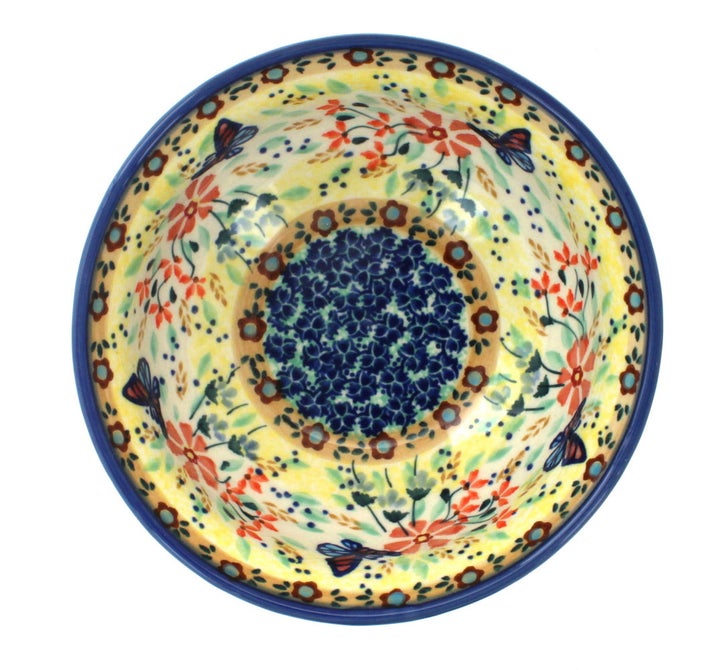 Manufaktura Blue Butterfly Dining Plates & Bowls — Polish Pottery