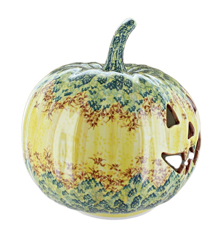 Detail image of Manufaktura Pumpkins Luminary — Polish Pottery