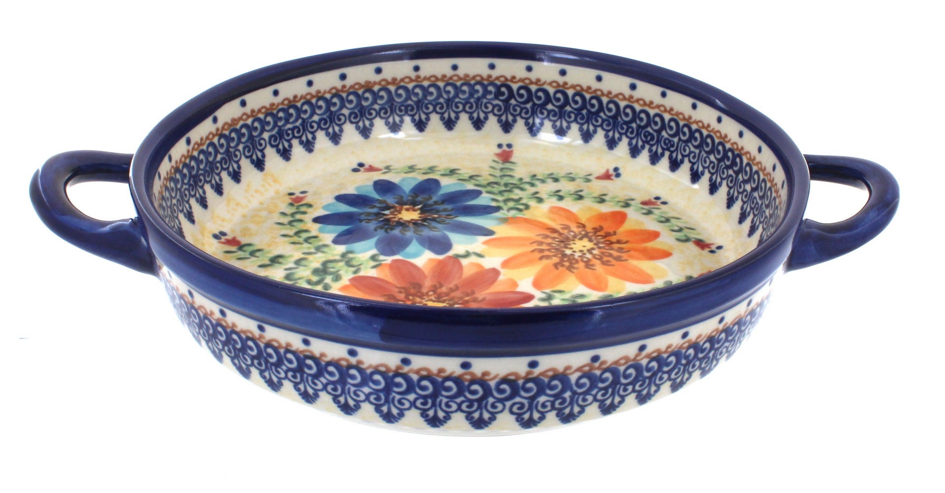 Vena Autumn Burst Small Bakeware — Polish Pottery