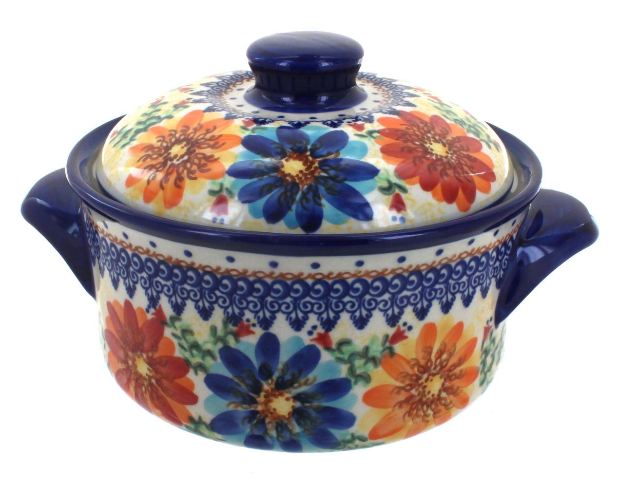 Vena Autumn Burst Medium Bakeware — Polish Pottery