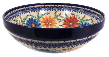 Vena Autumn Burst Large Serving Piece — Polish Pottery