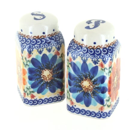 Vena Autumn Burst Salt & Pepper Shaker — Polish Pottery