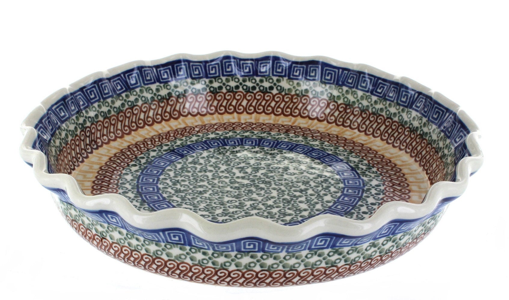 Ceramika Artystyczna Athena Pie Plate — Polish Pottery