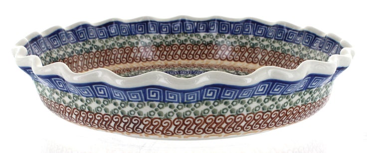 Detail image of Ceramika Artystyczna Athena Pie Plate — Polish Pottery