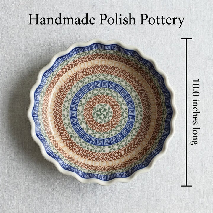 Ceramika Artystyczna Athena Pie Plate — Polish Pottery