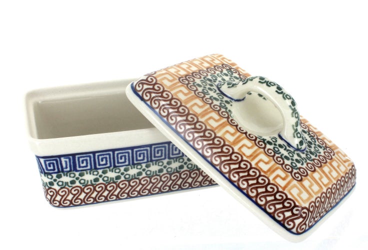 Detail image of Ceramika Artystyczna Butter Tub — Polish Pottery