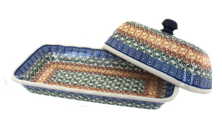 Detail image of Ceramika Artystyczna Athena Butter Dish — Polish Pottery