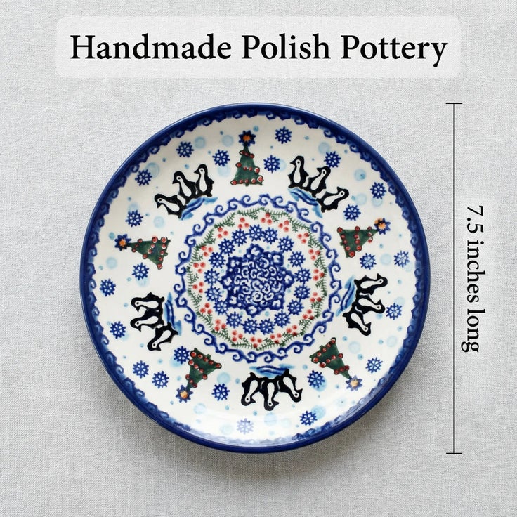 Detail image of Vena Arctic Holidays Dining Plates & Bowls — Polish Pottery