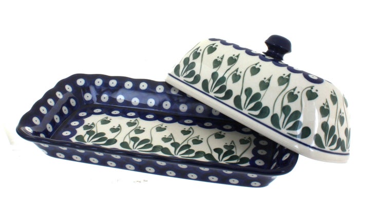 Detail image of Ceramika Artystyczna Alyce Butter Dish — Polish Pottery