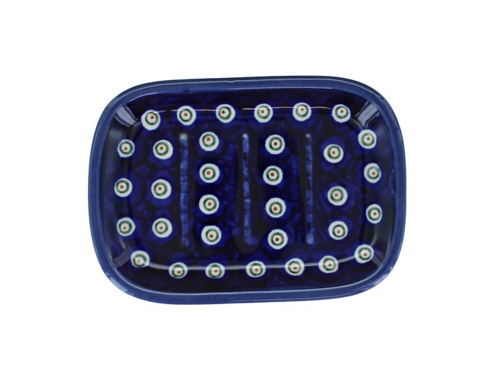 Zaklady Flowering Peacock Bathroom Accessories — Polish Pottery