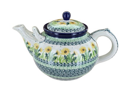 Ceramika Artystyczna Dandelion Teapot — Polish Pottery