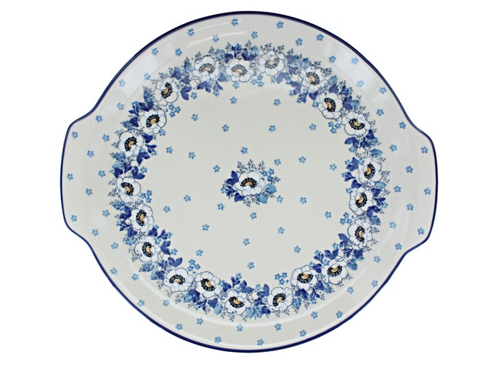 Ceramika Artystyczna Georgia Blue Large Serving Piece — Polish Pottery