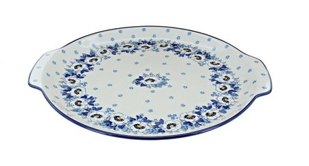 Ceramika Artystyczna Georgia Blue Large Serving Piece — Polish Pottery
