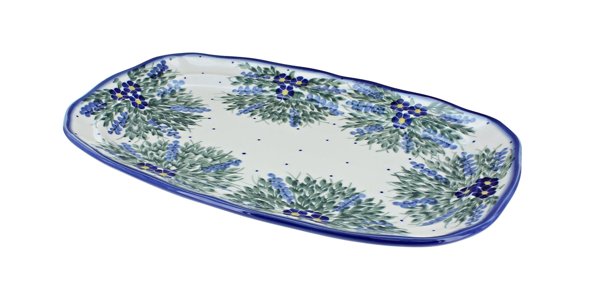 WR Unikat Hyacinth Medium Serving Piece — Polish Pottery