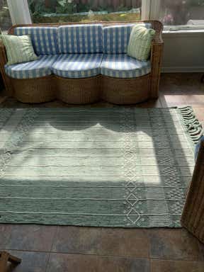 Customer photo for review titled "It transformed my porch"