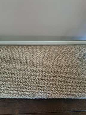 Customer photo for review titled "The beige color is lighter than pictured"