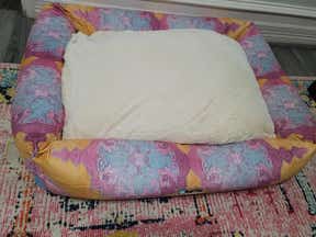 Customer photo for review titled "Stunning dog bed!"