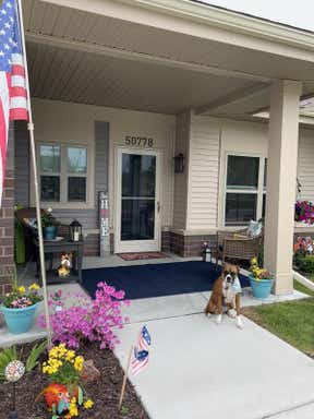 Customer photo for review titled "Porch rug"