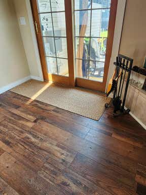 Customer photo for review titled "Perfect for a patio door area"