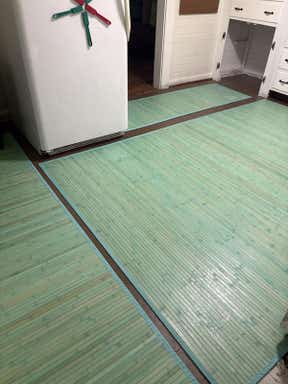 Customer photo for review titled "Kitchen flooring"