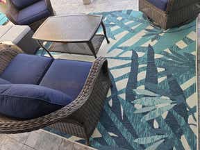 Customer photo for review titled "Patio Rugs"