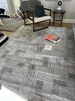 Customer photo for review titled "Nice soft greys lighter than I expected but nice"