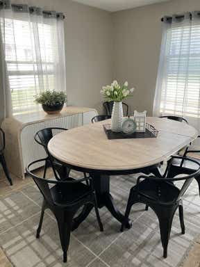 Customer photo for review titled "Plaid rug"