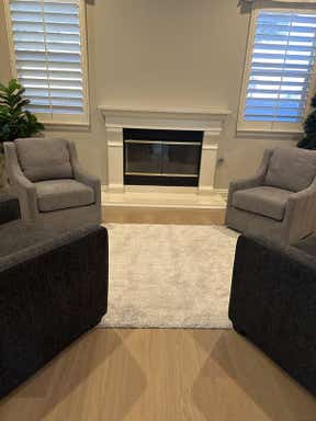 Customer photo for review titled "Bright White Rug"