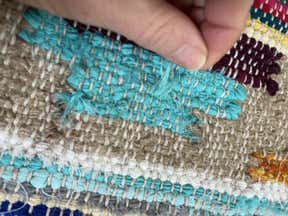 Customer photo for review titled "Used Rug!"