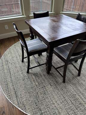 Customer photo for review titled "Seaglass rug"