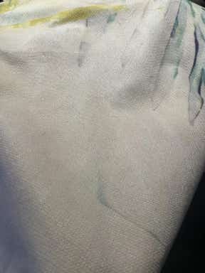 Customer photo for review titled "Gorgeous rug but not the best quality"