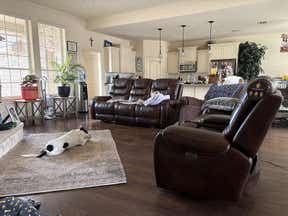 Customer photo for review titled "Beautiful comfortable"