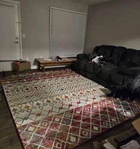Customer photo for review titled "Beautiful Rug"
