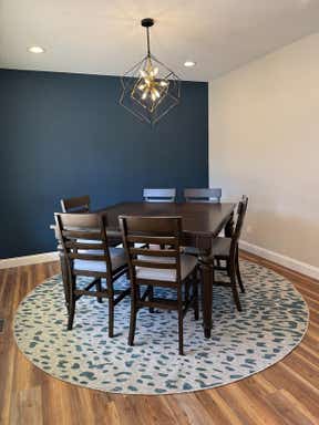 Customer photo for review titled "Whimsical Boho Rug!"