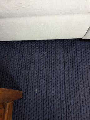 Customer photo for review titled "Discoloration potential for shedding"
