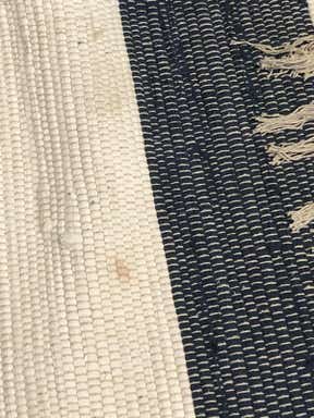 Customer photo for review titled "Dirty. Different blue than other sizes"