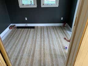 Customer photo for review titled "Beautiful rug good quality not the most comfy"
