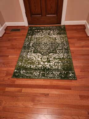 Customer photo for review titled "I love my Rug"
